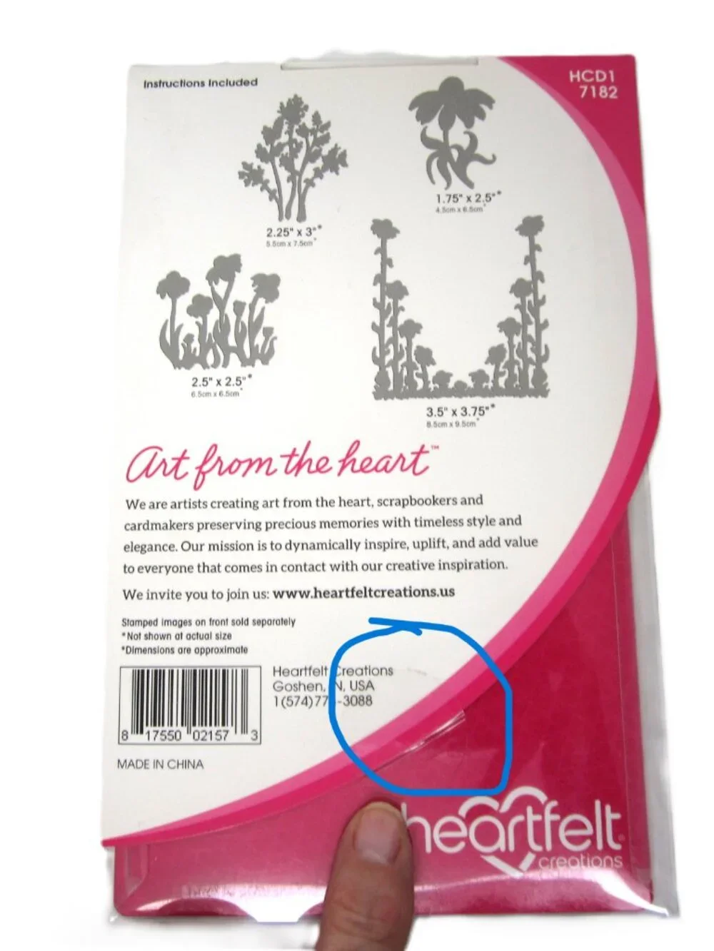 Heartfelt Creations Garden's Edge Coneflower Craft Dies & Cling Stamps Flowers